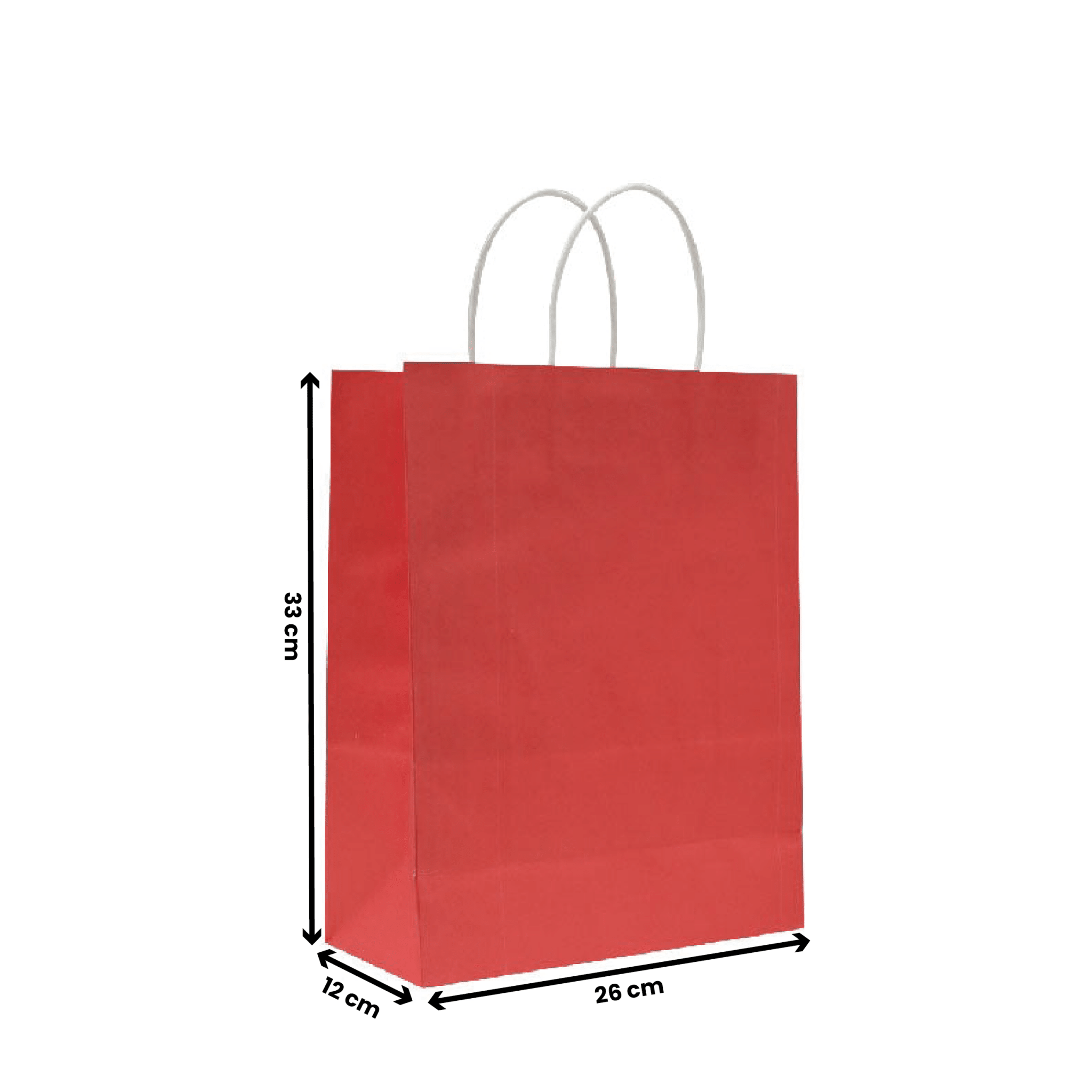 Red Twisted Handle Paper Bags | Shopping & Gift Bags - SNH Packing