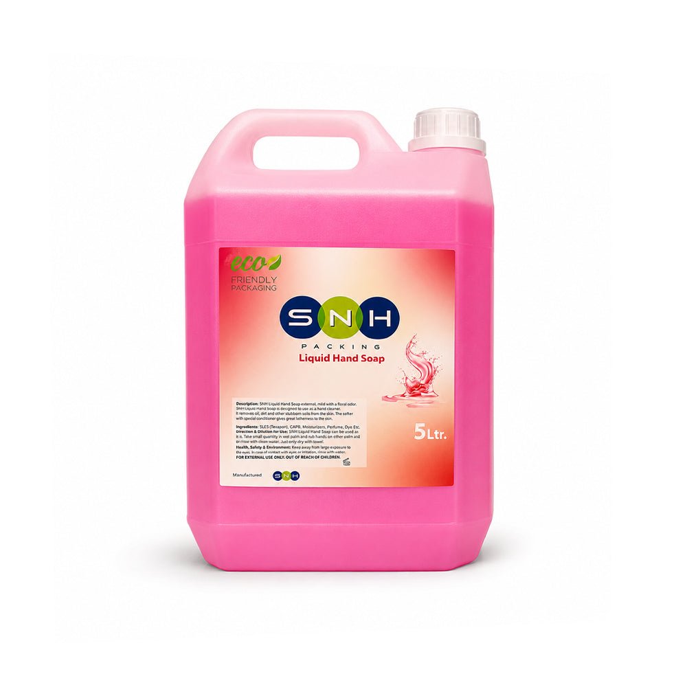 Rose Hand Wash Liquid 5 Litre Pink for Home Commercial Use - SNH Packing