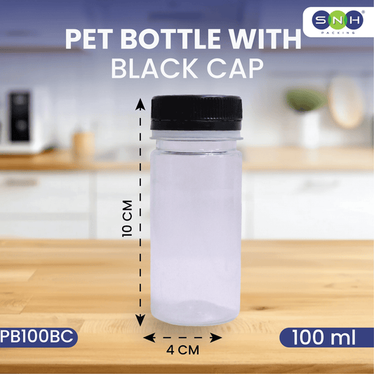 Round PET Bottles with Cap – Leak - Proof & Food - Grade - SNH Packing