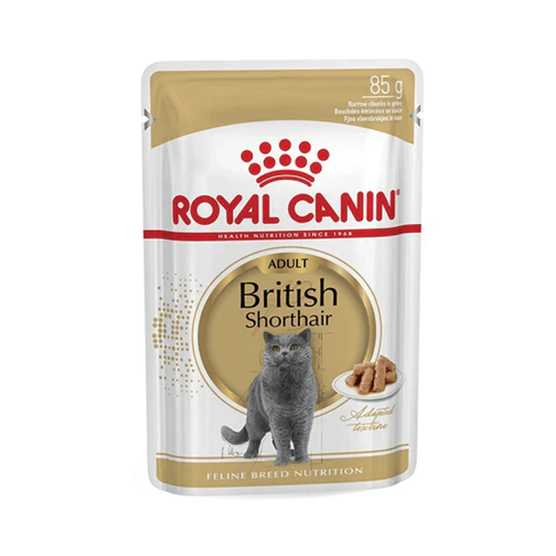 Royal Canin Feline Breed Nutrition British Shorthair (WET FOOD - Pouches) - SNH Packing