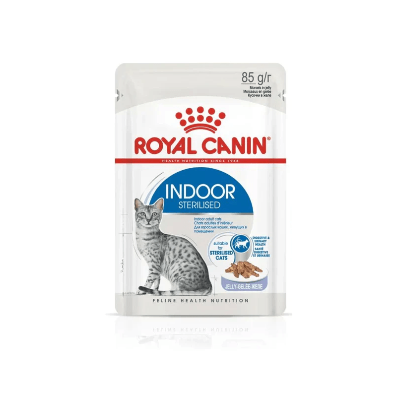 Royal Canin Feline Health Nutrition Indoor Jelly (WET FOOD - Pouches) 85g - SNH Packing
