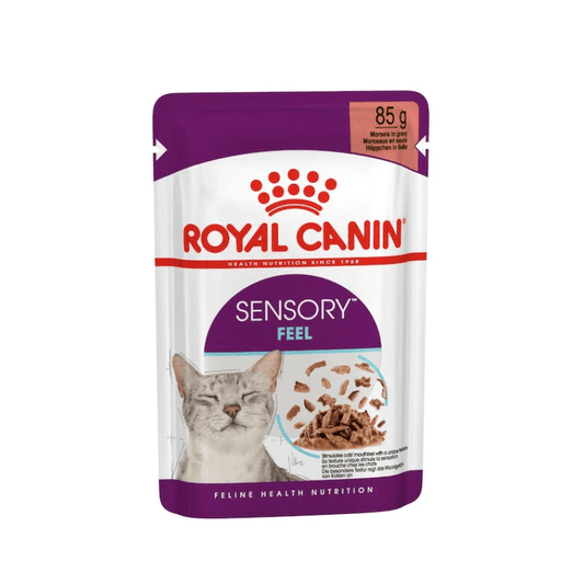 Royal Canin Feline Health Nutrition Sensory Feel Gravy (Wet Food - Pouches) 12 x 85 g - SNH Packing