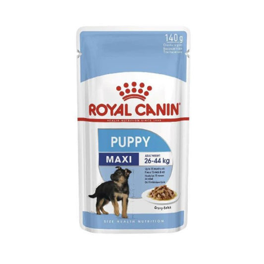 ROYAL SIZE HEALTH NUTRITION MAXI PUPPY (WET FOOD - POUCHES)1x140g - SNH Packing