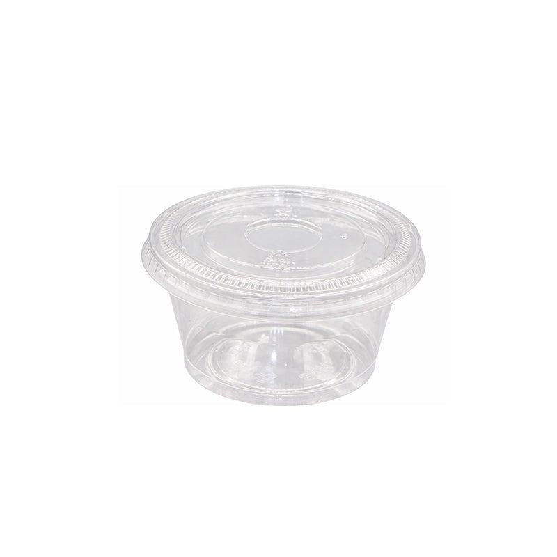 RPET Portion Cups 2 OZ 3.5 OZ Eco Friendly Sauce Cups - SNH Packing