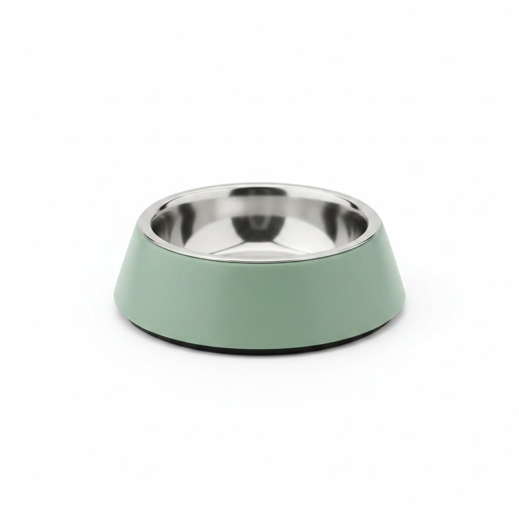 Saluki Stainless Steel Double Wall Dog Bowls GREEN - 2.2L - SNH Packing