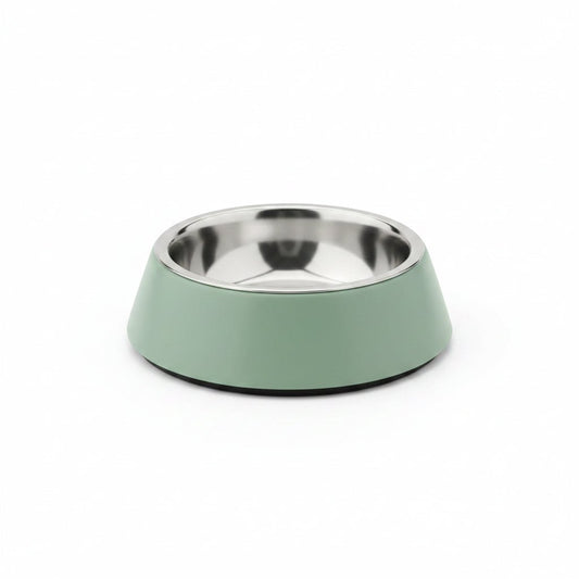 Saluki Stainless Steel Double Wall Dog Bowls GREEN - 2.2L - SNH Packing