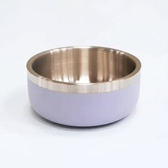 Saluki Stainless Steel Double Wall Dog Bowls LIGHT PURPLE - 2.2L - SNH Packing