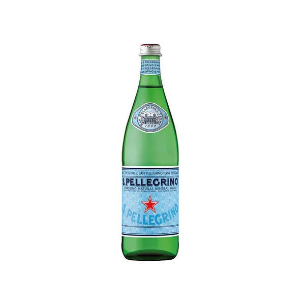 SAN PELLEGRINO SPARKLING WATER GLASS BOTTLE 750ML - SNH Packing