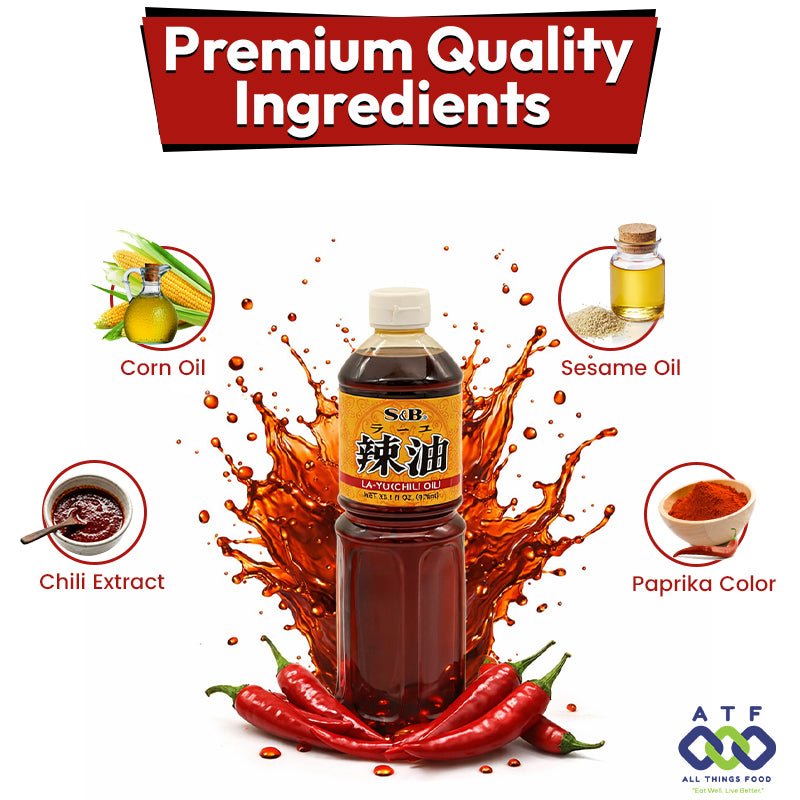 S&B Chilli Oil La Yu Japan 966ML - SNH Packing