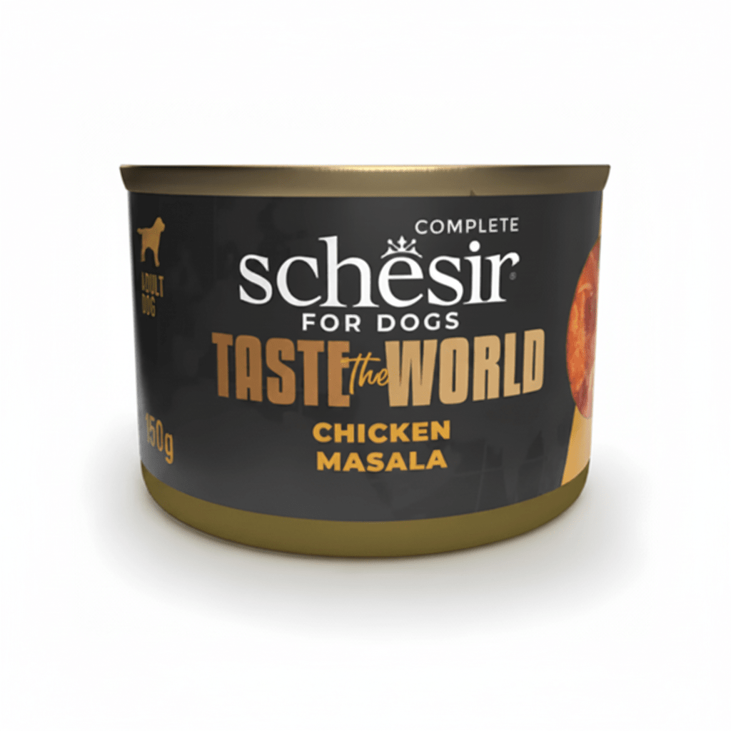 Schesir Taste The World Dog Wholefood - Chicken Masala 150g - SNH Packing