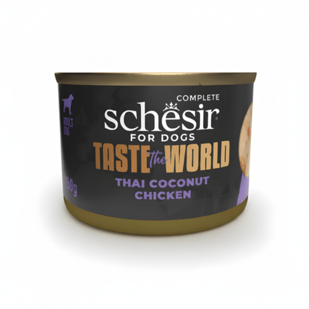 Schesir Taste The World Dog Wholefood - Thai Coconut Chicken 150g - SNH Packing