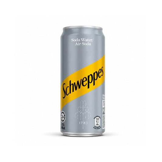 Schweppes Soda Water 300ML Pack of 24 Sparkling Mixer - SNH Packing