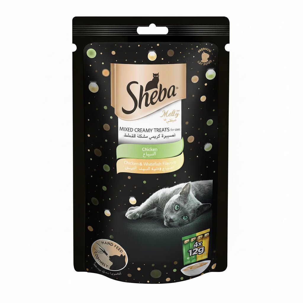 Sheba Melty Chicken Mixed Creamy Cat Treats 4x12g - SNH Packing