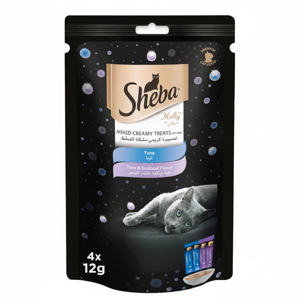 Sheba Melty Tuna Mixed Creamy Cat Treats 4x12g - SNH Packing
