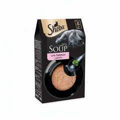 Sheba Soup with Salmon Wet Cat Food - 4X40G - SNH Packing