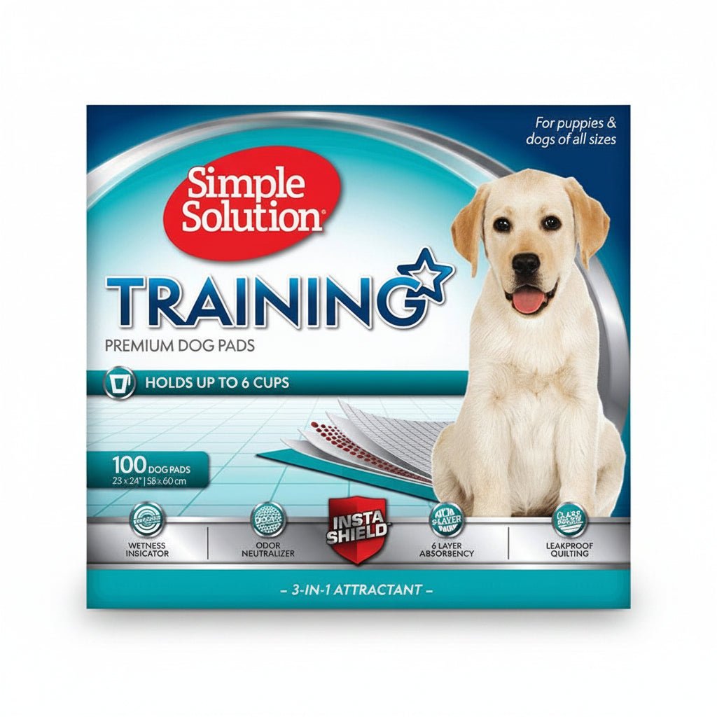 Simple Solution Premium Dog and Puppy Training Pads (Pack of 100) - SNH Packing