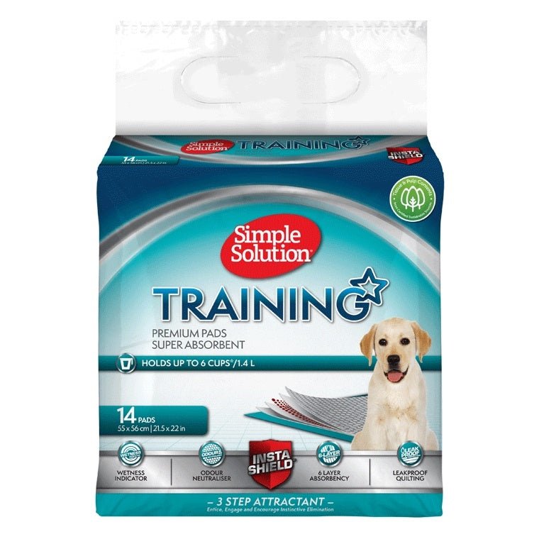 Simple Solution Premium Dog and Puppy Training Pads Pack of 14 - SNH Packing
