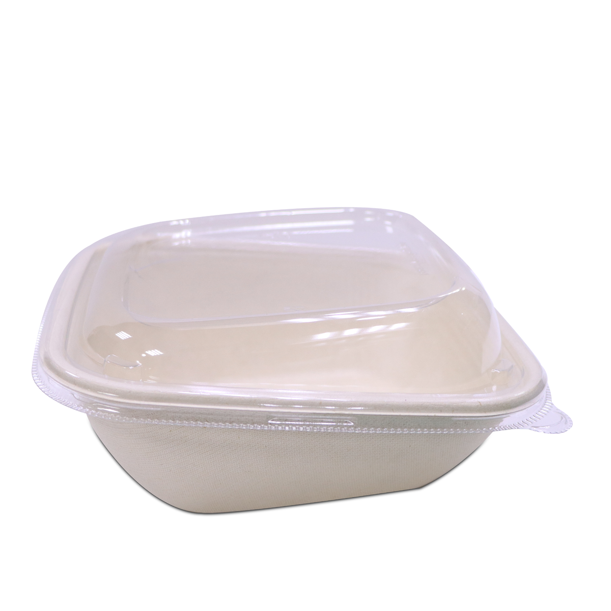 Bagasse Slope Bowls with PET Lids | Multiple Sizes | Eco Takeaway Bowls