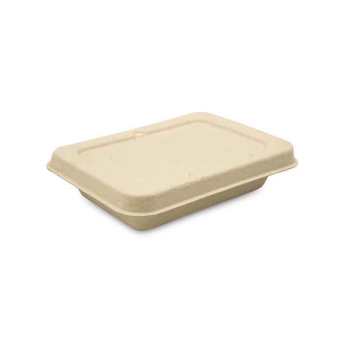 Bagasse Rectangular Food Containers UAE - With Bagasse Lid