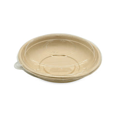 SNH bagasse round container with PET lid 24oz eco friendly food container UAE