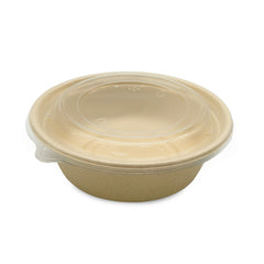 SNH bagasse round container with PP lid 40oz eco friendly food container UAE