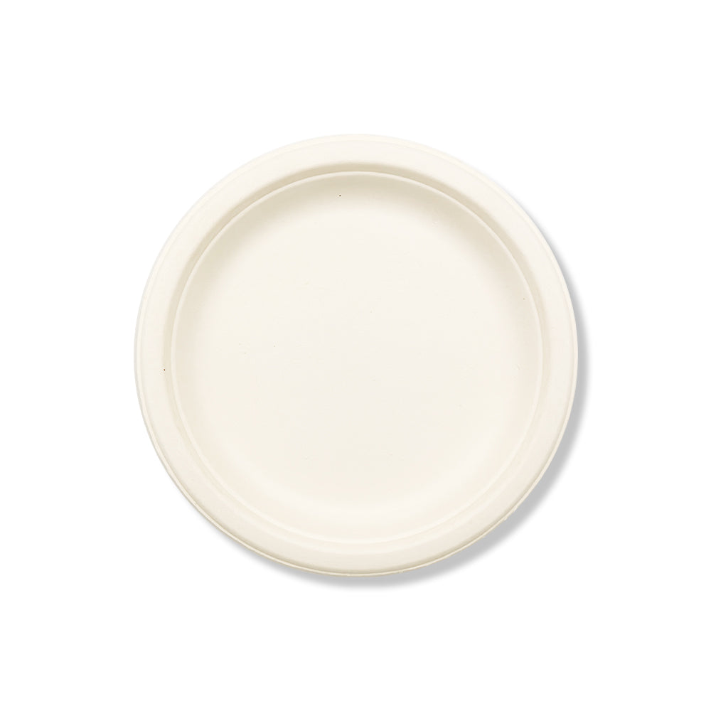 SNH bagasse round plate 7 inch eco friendly disposable plate UAE