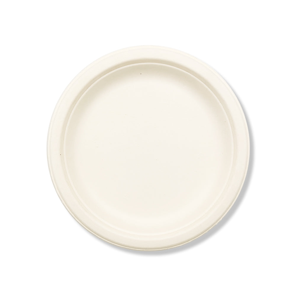 SNH bagasse round plate 9 inch eco friendly disposable plate UAE