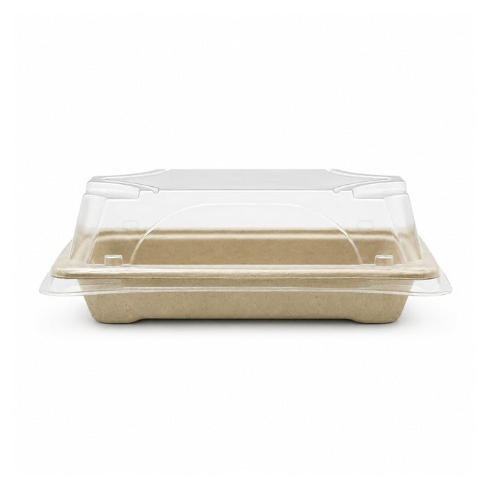 Bagasse Sushi Containers with PET Lids 0.1 to 2.0