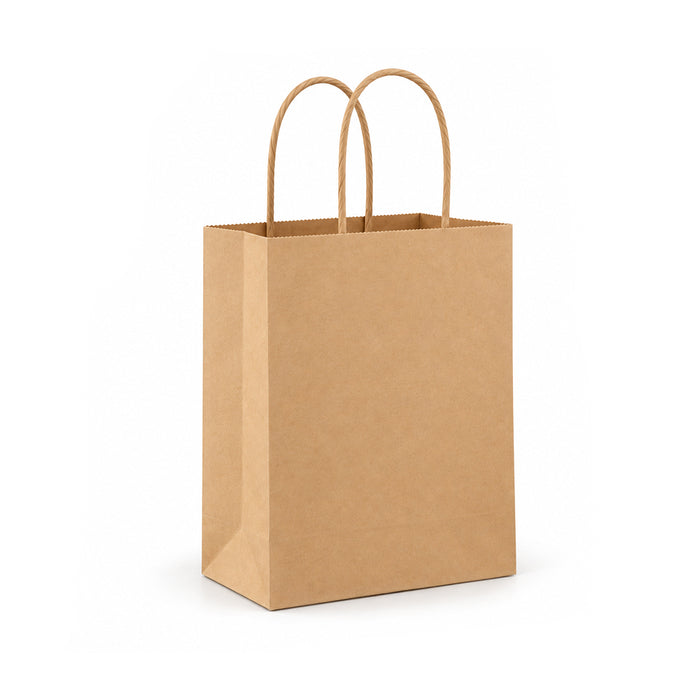 Brown Paper Bags with Twisted Handles Multiple Sizes