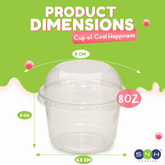 PET Dessert Cups UAE SD15 & SD20 With Lid