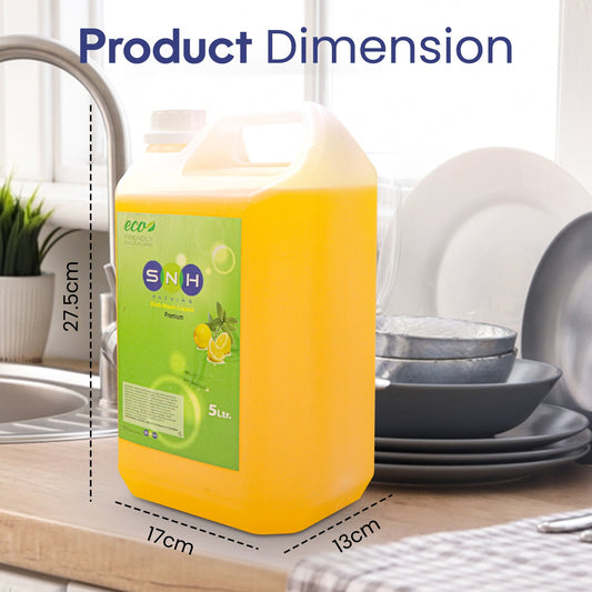 SNH Dish Wash Lemon Powerful Cleaning Liquid 5L
