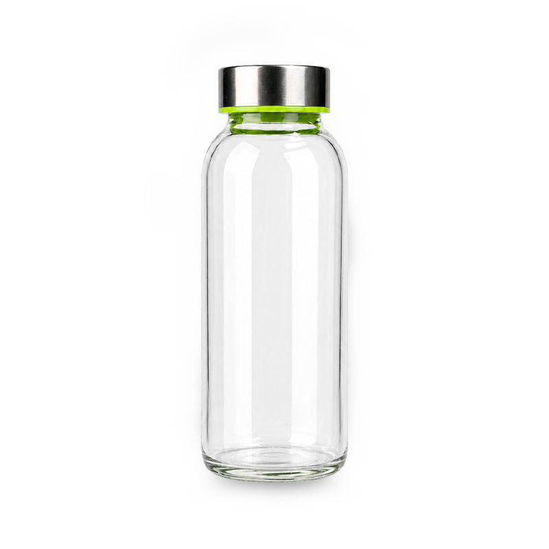 Glass Bottle UAE - 300ML Clear Round with Lid