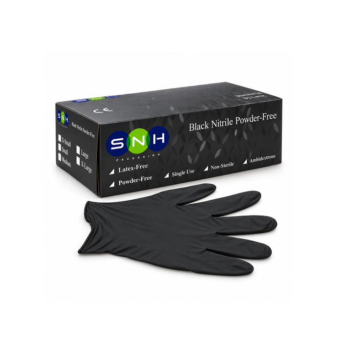 Nitrile Gloves Powder Free 100 Pieces Black Pink Blue