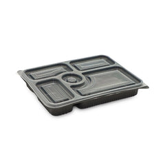  SNH Packing black microwave container 5 compartment food container UAE
