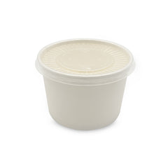 SNH white kraft paper ice cream cup flat lid 4oz UAE