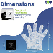 SNH Wrapped PE Gloves Disposable Food Handling - SNH Packing
