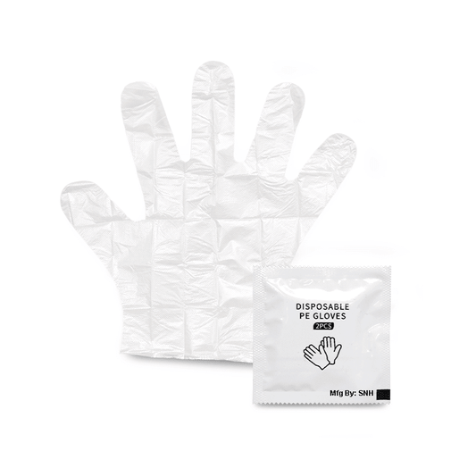 SNH Wrapped PE Gloves Disposable Food Handling - SNH Packing
