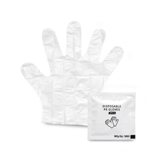 SNH Wrapped PE Gloves Disposable Food Handling - SNH Packing