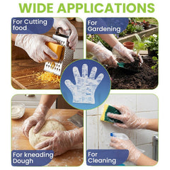SNH Wrapped PE Gloves Disposable Food Handling - SNH Packing