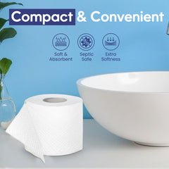 Soft & Hygienic Toilet Roll Tissue 200 Sheets 2 Ply 10 Rolls - SNH Packing