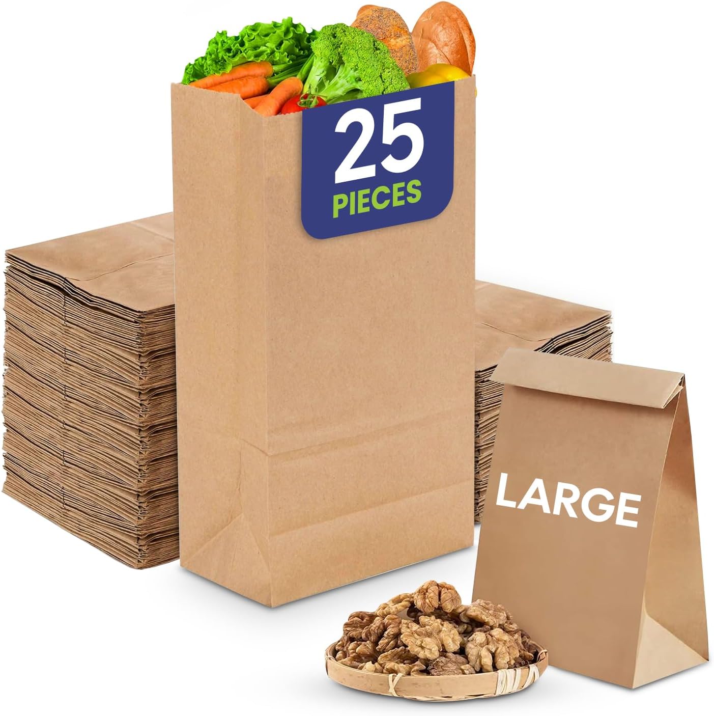 Square Bottom Paper Bags – Kraft Takeaway - SNH Packing