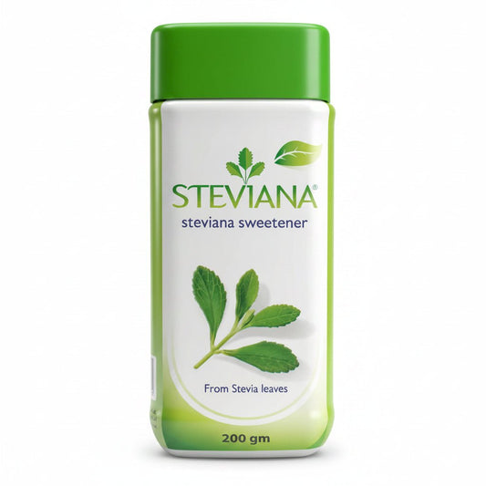Steviana Sweetener Jar 200GM Low-Calorie Sugar Substitute - SNH Packing