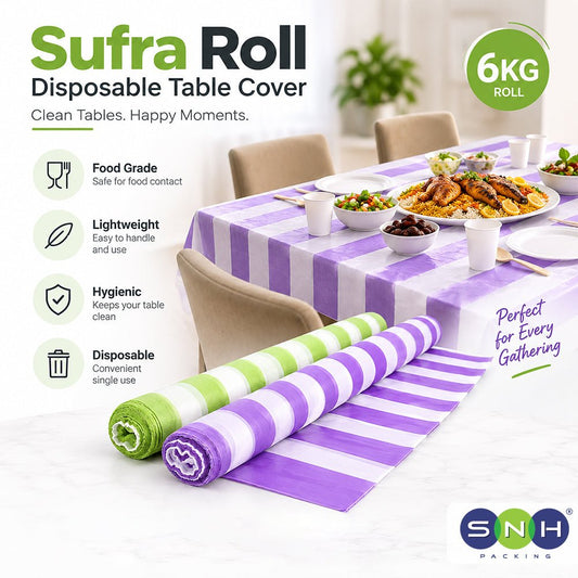 Sufra Roll Disposable Table Cover 6KG Food Grade - SNH Packing
