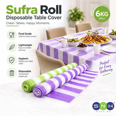 Sufra Roll Disposable Table Cover 6KG Food Grade - SNH Packing