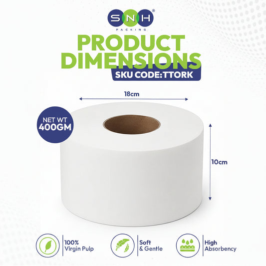 T Tork Tissue Roll 400g Pack of 12 Rolls