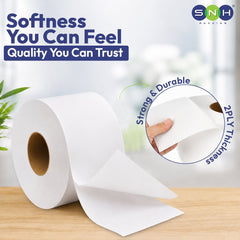 T Tork Tissue Roll 400G 2 Ply 12 Rolls 100 Percent Virgin Pulp - SNH Packing