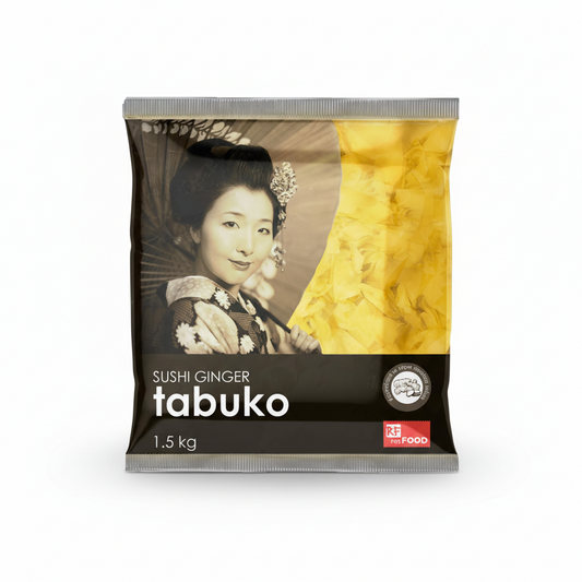 Tabuko Pickled Ginger White Japanese Sushi Condiment 1.5KG