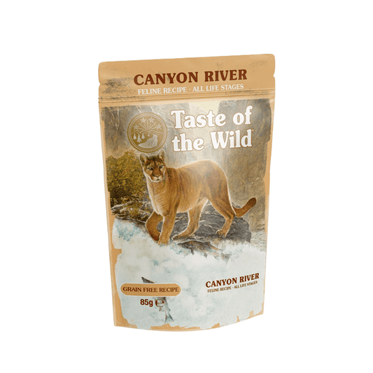 Taste of the Wild Canyon River Cat Pouch Chunks in Gravy 85g - SNH Packing