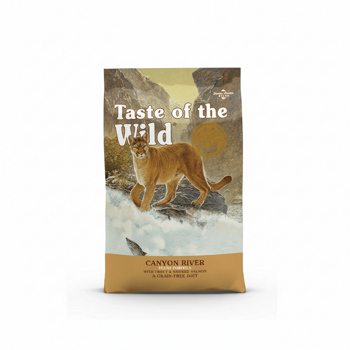 Taste of the Wild Canyon River Feline Recipe with Trout and Smoked Salmon High Protein Dry Cat Food 2 kg