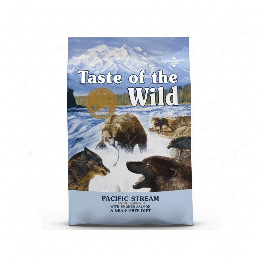 Taste of the Wild Grain Free Premium High Protein Dry Dog Food Pacific Stream Adult - Smoked Salmon - 2 KG - SNH Packing